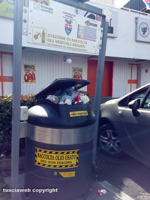 Viterbo - Stazione di raccolta degli oli esausti  in via Diaz