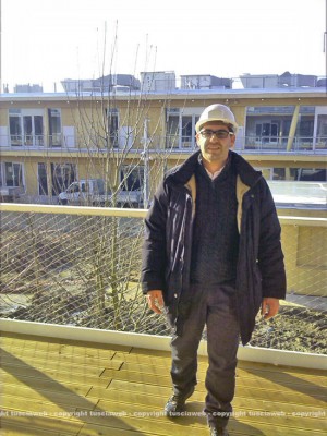 Giacomo Barelli ai cantieri Expo