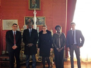 Viterbo - Luisa Ciambella e la delegazione del Senegal
