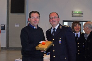 Don Pino e il comandante della polizia locale, Franco Fainelli
