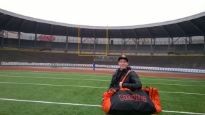 Lorenzo De Rosa allo stadio di Milano