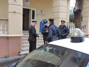 L'intervento dei carabinieri
