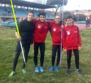 I giavellottisti dell'Atletica Viterbo
