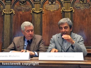 Il sindao Michelini e l'assessore Delli Iaconi