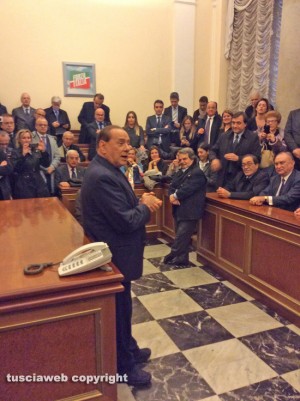 Silvio Berlusconi a Palazzo Grazioli