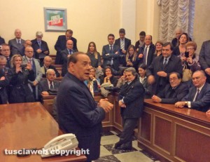Silvio Berlusconi a Palazzo Grazioli