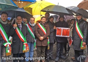 Alcuni amministratori della Tuscia alla manifestazione contro l'Imu agricola