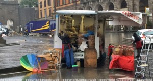 Fiera dell'Annunziata sotto la pioggia