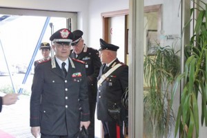 Il generale Agovino in visita al comando provinciale dei Carabinieri