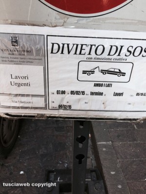 Viterbo - I lavori a via Matteotti