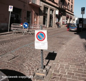 Viterbo - I lavori a via Matteotti