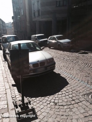 Viterbo - I lavori a via Matteotti