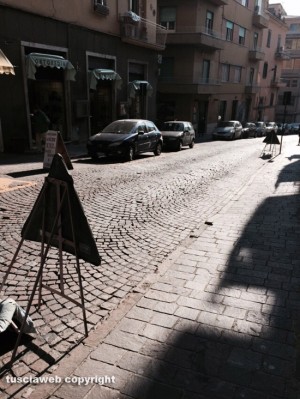 Viterbo - I lavori a via Matteotti