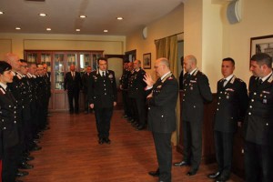 Il generale Agovino in visita al comando provinciale dei Carabinieri