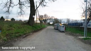 Viterbo - L'isola ecologica su strada Teverina