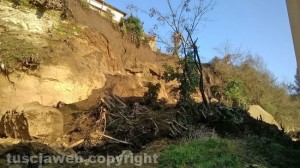 Acquapendente - La frana di un costone