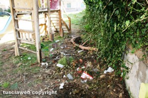 Tarquinia - L'ex giardino pubblico di via Roselle