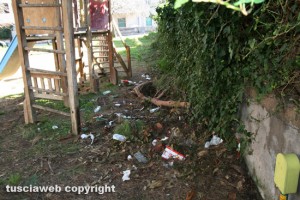 Tarquinia - L'ex giardino pubblico di via Roselle