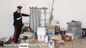 Carabinieri - Bassano Romano - Gli attrezzi ritrovati