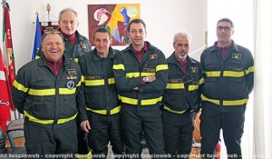 Vigili del fuoco - Gianfrancesco Monopoli con la sua squadra