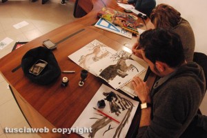 Bomarzo - Carbacc - Una seduta di disegno