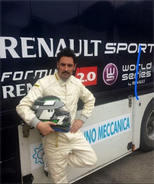 Il pilota viterbese Gustavo Sandrucci 