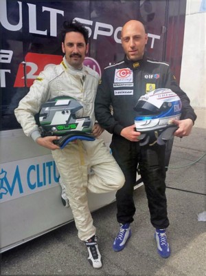 Gustavo Sandrucci con il compagno di squadra Alessio Alcidi