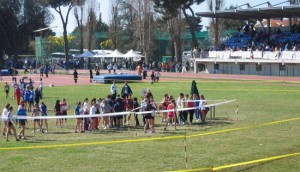 Viterbo - Campo scuola - Le tribune durante i campionati studenteschi 2007