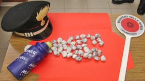 Orte - La droga sequestrata dai carabinieri