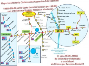 La linea ferroviaria Civitavecchia – Capranica – Orte - Clicca sull'immagine per ingrandirla