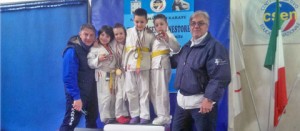 Gli atleti della palestra Kushanku Dojo