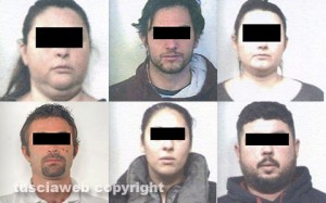 Operazioni Family - Sei dei sette arrestati dalla squadra mobile