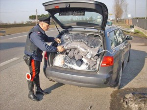 Il controllo dei carabinieri