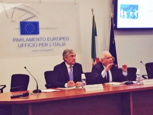 Tajani e Daul alla sede romana del Parlamento europeo