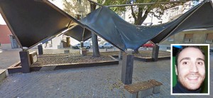 Terni - Piazza dell'Olmo - Nel riquadro David Raggi