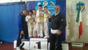 Gli atleti della palestra Kushanku Dojo