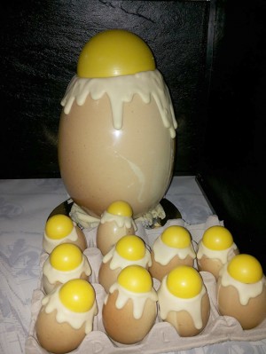 Un particolare tipo di uovo di Pasqua realizzato dai pasticceri di Cna