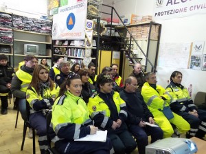 I volontari dell'Aeopc Italia