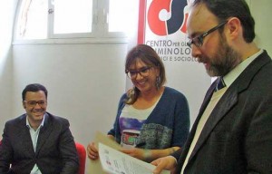 Le borse di studio consegnate al Centro studi criminologici