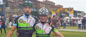 A destra: Luca Chiodi; a sinistra: il compagno di gara Angelo Di Veroli