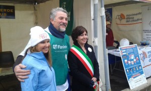 Roma - fare verde al “Good deeds day 2015” - Shari Arison, Silvano Olmi, Francesca Danese