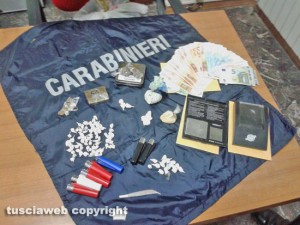 La droga sequestrata dai carabinieri