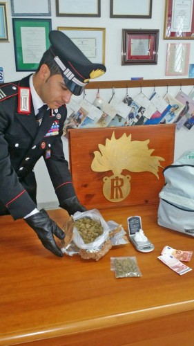 Il materiale squestrato dai carabinieri a Orte