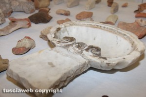 Operazione Silver and gold - L'acquasantiera sequestrata