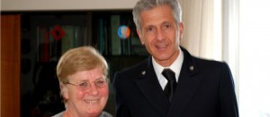 Il comandante Tarzia e la dirigente scolastica Fanelli