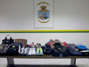 Alcuni dei capi sequestrati