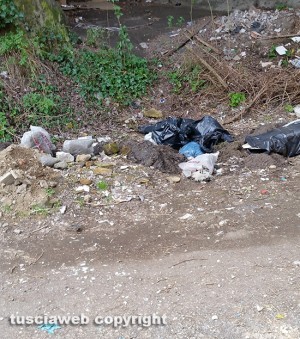 I rifiuti da strada Bagni a Riello