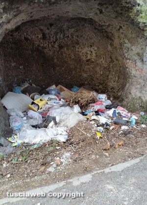 I rifiuti da strada Bagni a Riello