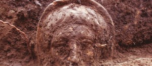 Narce - Le maschere in terracotta ritrovate durante gli scavi al santuario