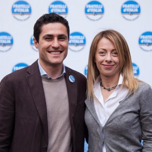 Andrea Micci e Giorgia Meloni